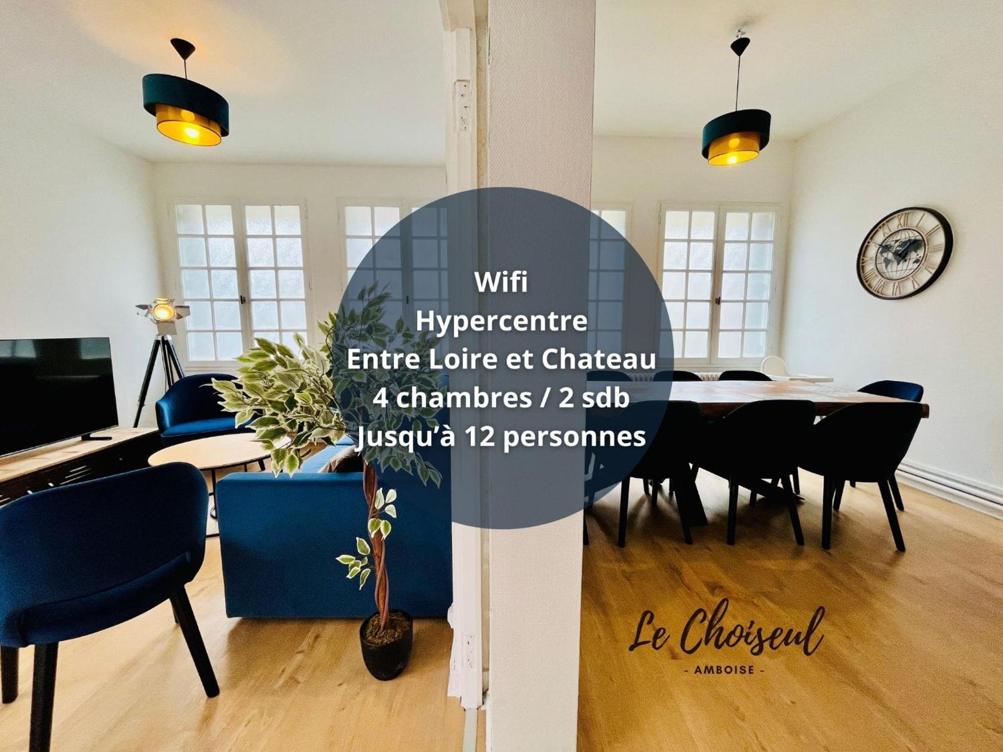 Le Choiseul - T5 Entre Loire Et Chateau Royal - Manoir De La Concorde 엉부와스 외부 사진